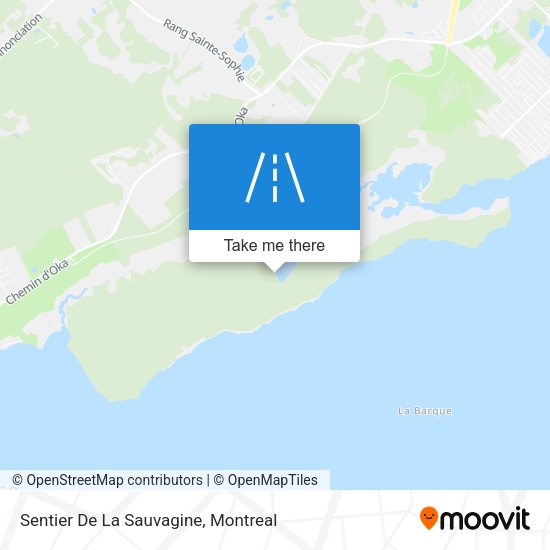 Sentier De La Sauvagine map
