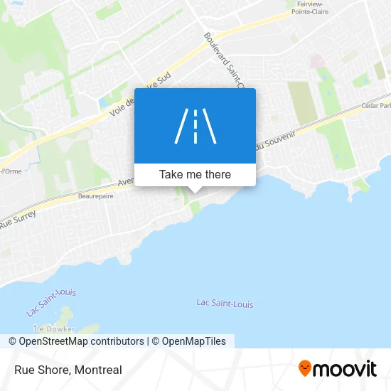 Rue Shore map