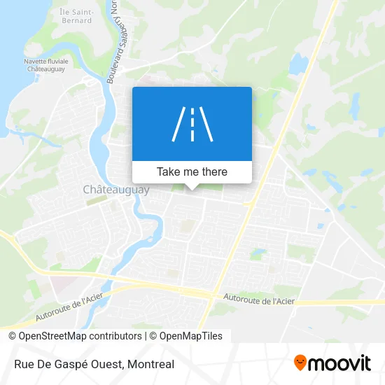 Rue De Gaspé Ouest map
