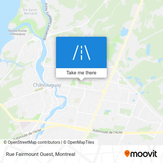 Rue Fairmount Ouest map
