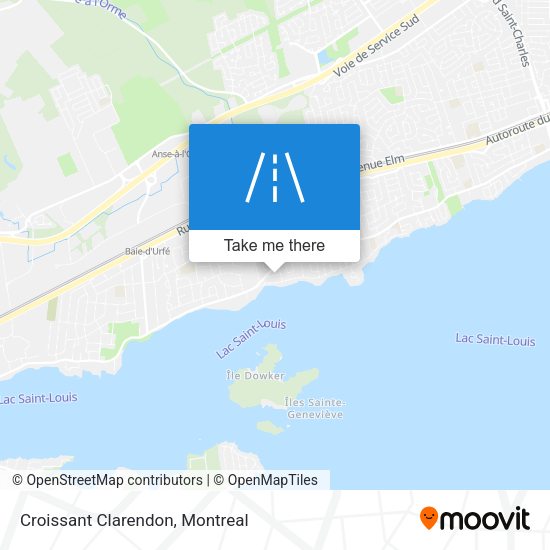 Croissant Clarendon map