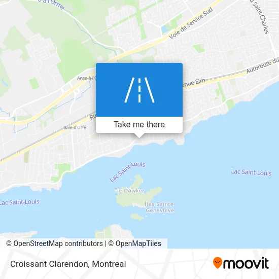 Croissant Clarendon map