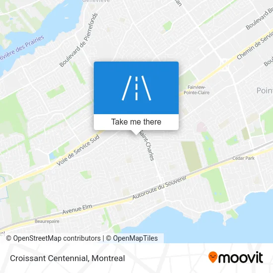 Croissant Centennial map