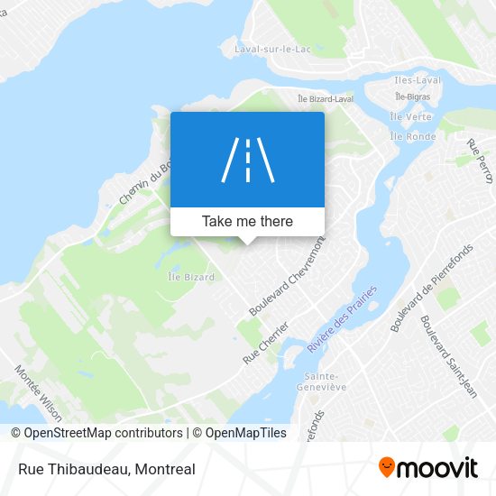 Rue Thibaudeau map