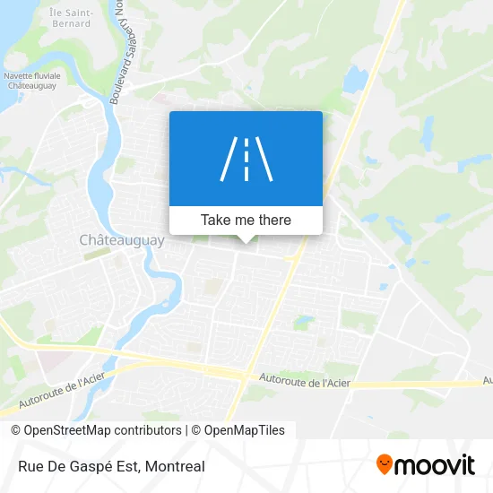 Rue De Gaspé Est map