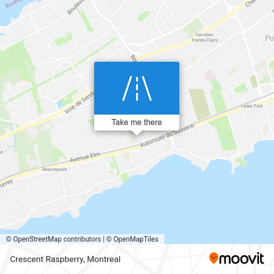 Crescent Raspberry map