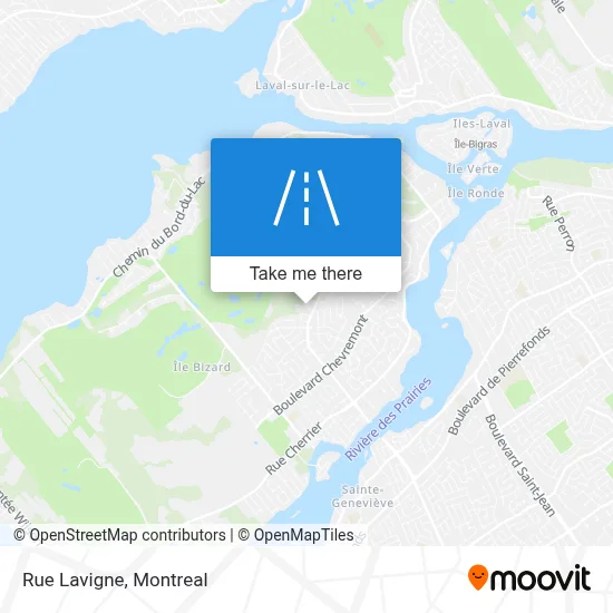 Rue Lavigne map