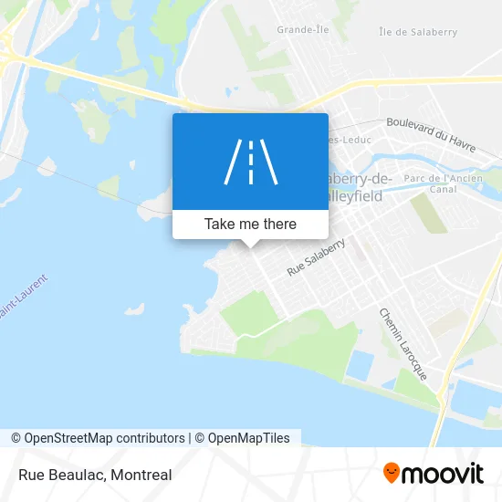 Rue Beaulac map