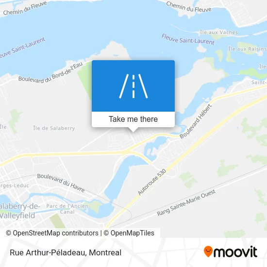Rue Arthur-Péladeau map