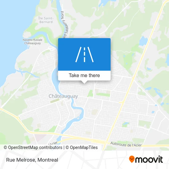Rue Melrose map