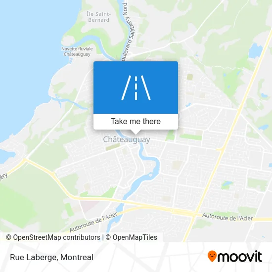 Rue Laberge map