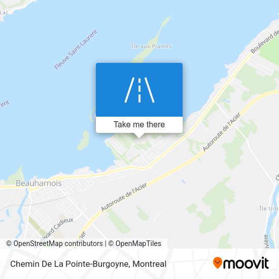 Chemin De La Pointe-Burgoyne map