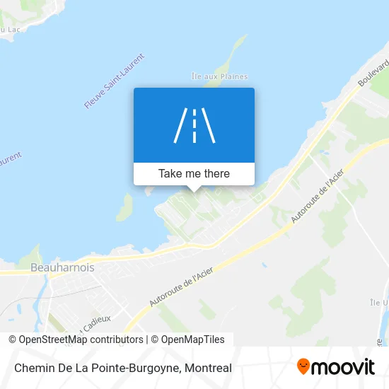 Chemin De La Pointe-Burgoyne map