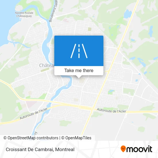 Croissant De Cambrai map