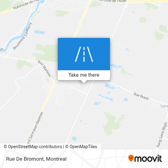 Rue De Bromont map
