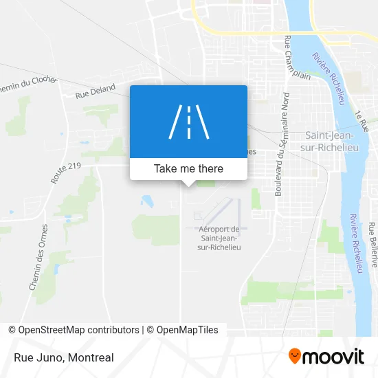 Rue Juno map