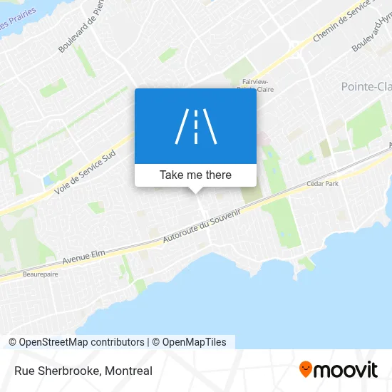 Rue Sherbrooke map