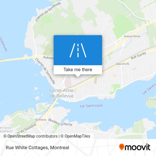 Rue White Cottages map