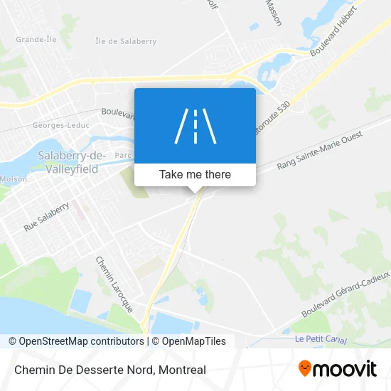 Chemin De Desserte Nord map