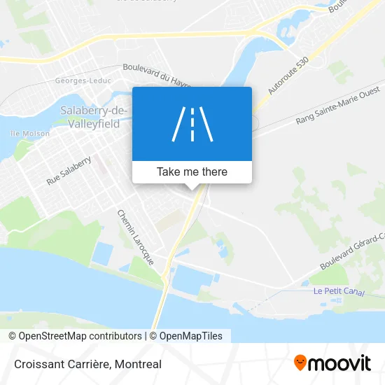 Croissant Carrière map