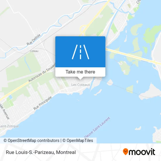 Rue Louis-S.-Parizeau map
