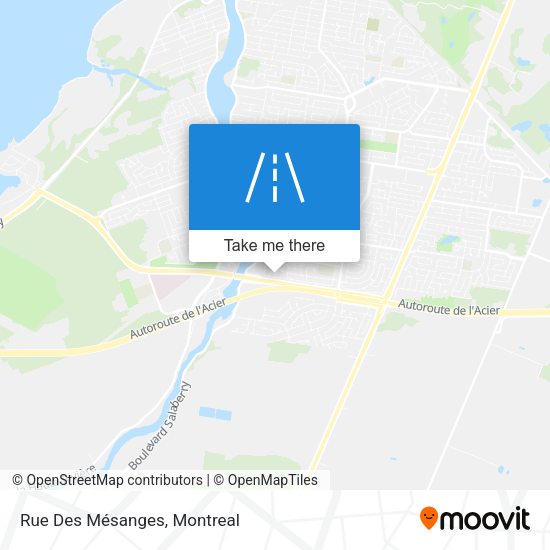 Rue Des Mésanges map