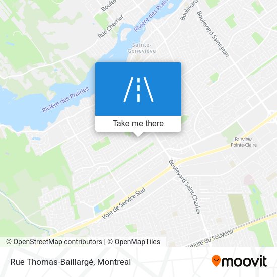 Rue Thomas-Baillargé map