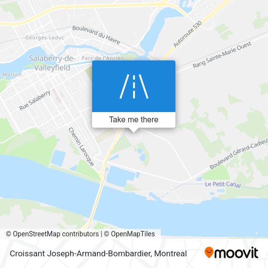 Croissant Joseph-Armand-Bombardier map