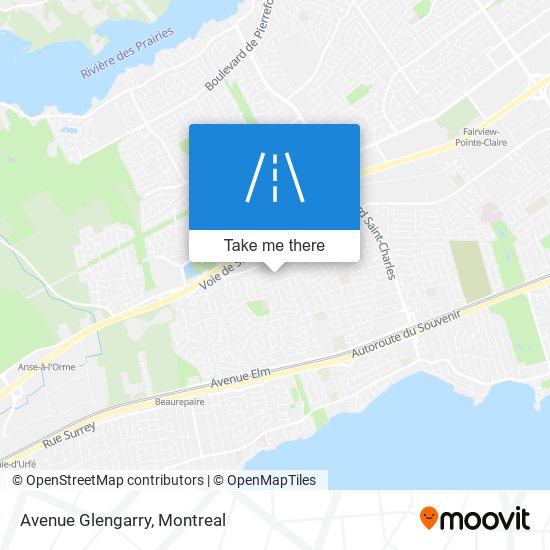 Avenue Glengarry map