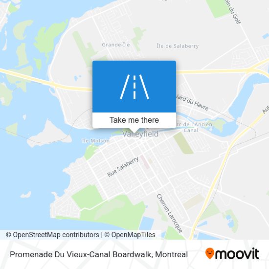 Promenade Du Vieux-Canal Boardwalk map