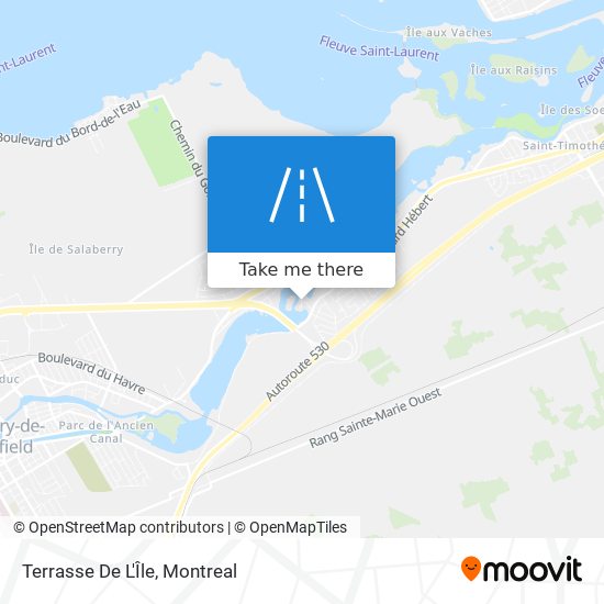Terrasse De L'Île map