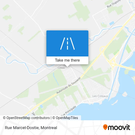 Rue Marcel-Dostie map