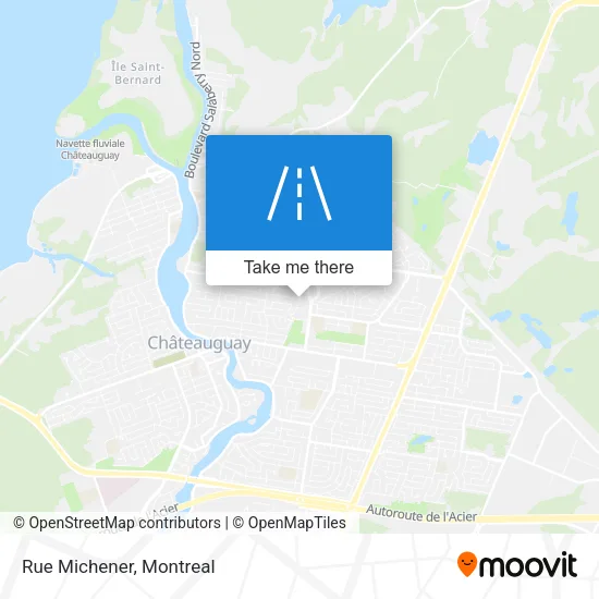 Rue Michener map