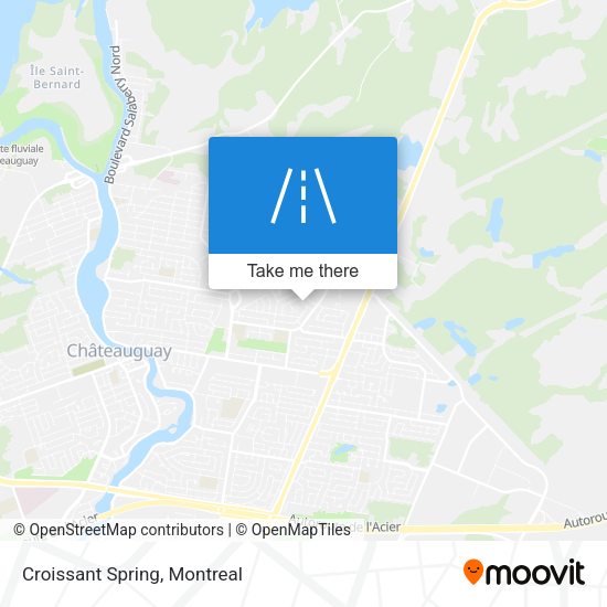 Croissant Spring map