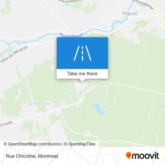 Rue Chicoine map