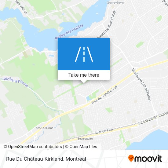 Rue Du Château-Kirkland map