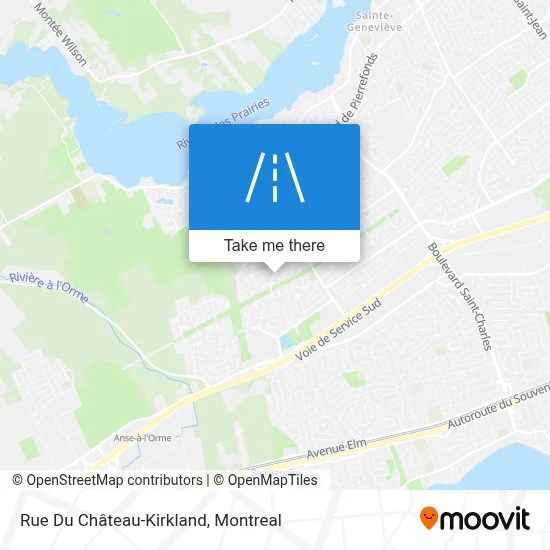 Rue Du Château-Kirkland map