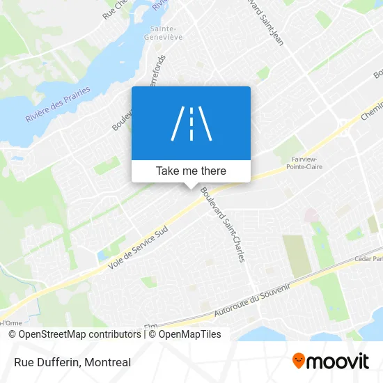 Rue Dufferin map