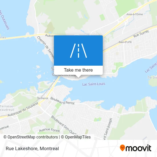 Rue Lakeshore map