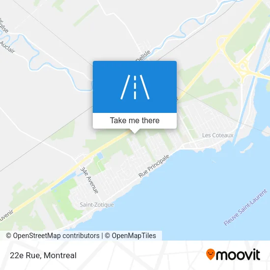 22e Rue map