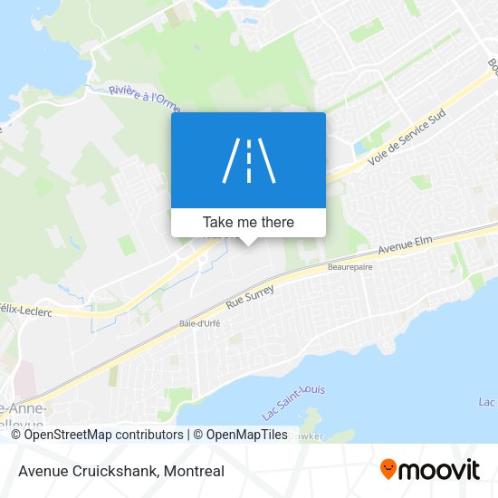 Avenue Cruickshank map