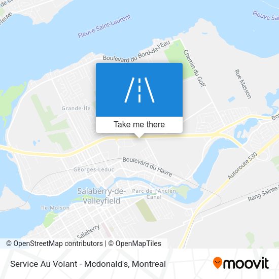 Service Au Volant - Mcdonald's map