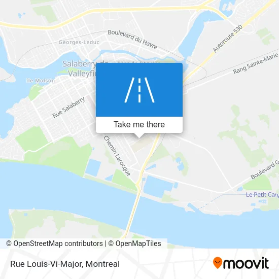 Rue Louis-Vi-Major map