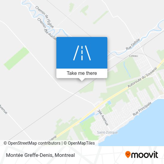 Montée Greffe-Denis map