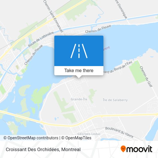 Croissant Des Orchidées map