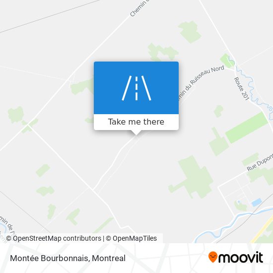 Montée Bourbonnais map