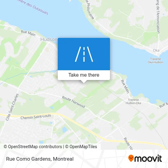 Rue Como Gardens map