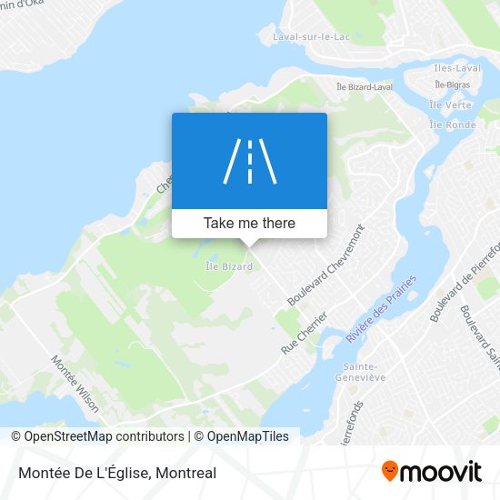 Montée De L'Église map