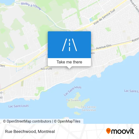 Rue Beechwood map