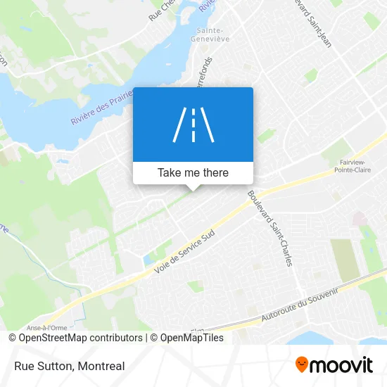 Rue Sutton map